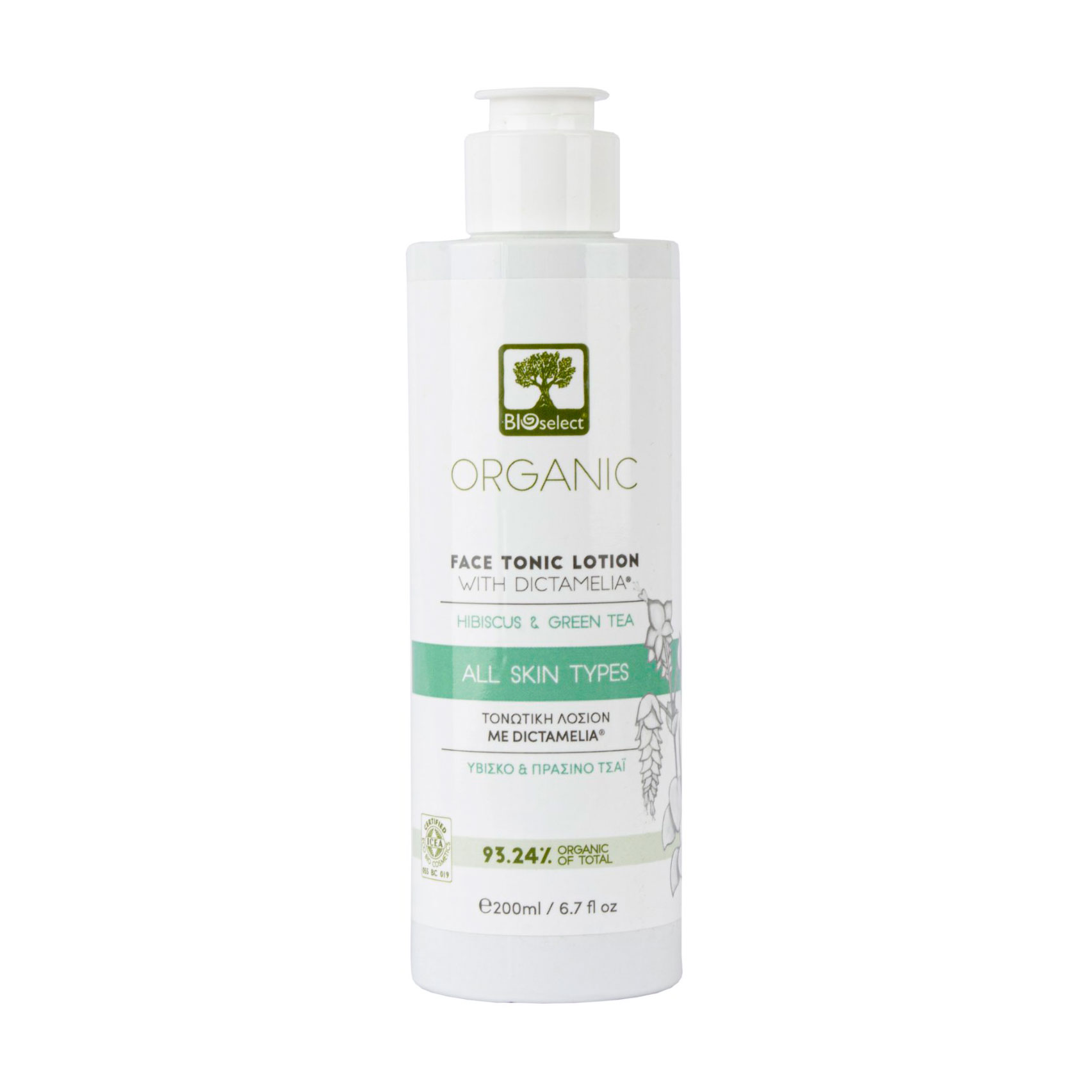 Лосьйон-тонік для обличчя BIOselect Face Tonic Lotion з диктамелією, жасміном та зеленим чаєм, 200 мл